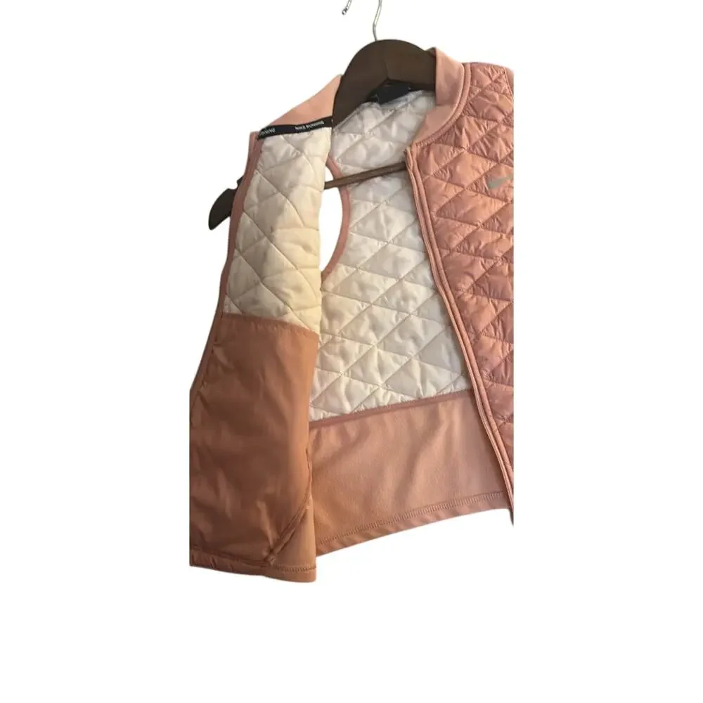 Women’s Nike Aerolayer Running Pink Vest Size Small